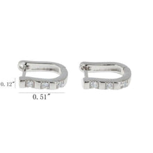 Silver Plated Horseshoe Earrings
