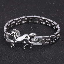Stainless Steel Horse Charm Bracelet