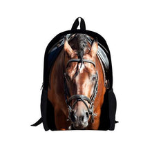 3D Horse Printed Backpack for Boys and Girls