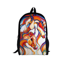 3D Horse Printed Backpack for Boys and Girls